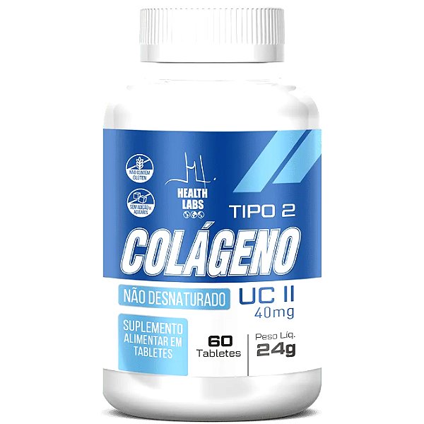 Colágeno Tipo 2 (490mg) 60 Tabletes - Health Labs