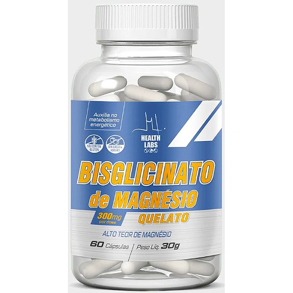 Magnesio Quelato - 60 Cápsulas - Health Labs