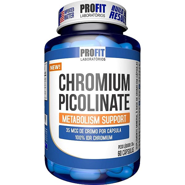 Picolinato de Cromo - 60 Cápsulas - Profit Labs