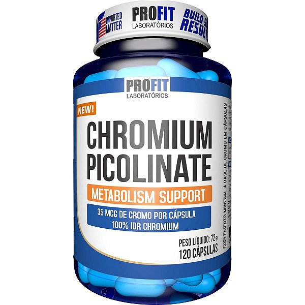 Picolinato de Cromo - 120 Cápsulas - Profit Labs