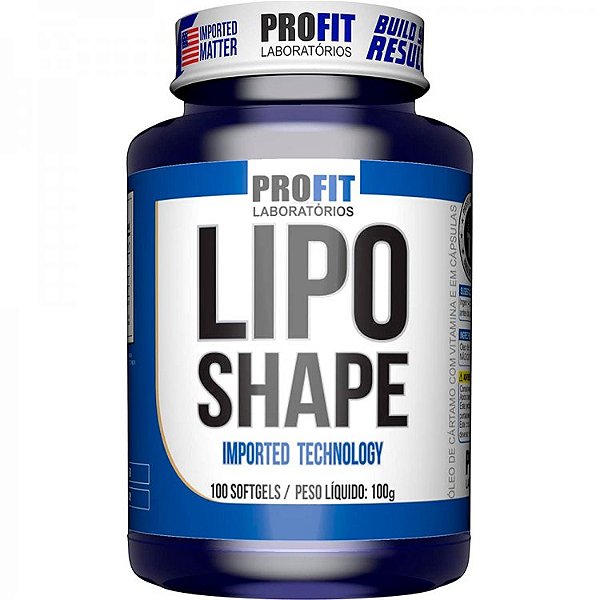 Lipo Shape - Óleo de Cártamo - 100 Cápsulas - Profit Labs