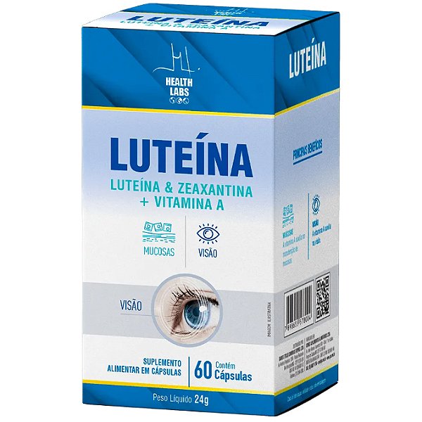 Luteína + Zeaxantina + Vitamina A - 60 Cápsulas - Health Labs