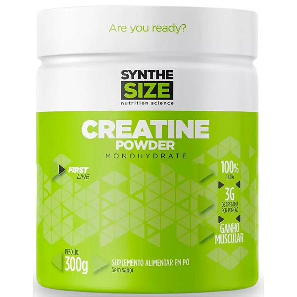 Creatina Monohidratada Pura - 300g - SyntheSize