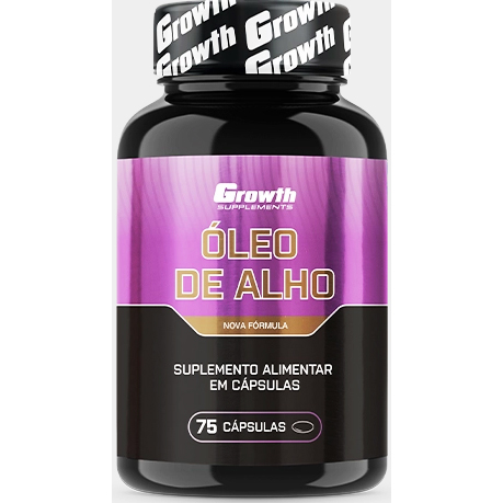 Óleo de Alho - 75 Cápsulas - Growth Supplements