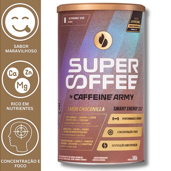 Super Café Supercoffee Caffeine Army - 380g - Smart Energy
