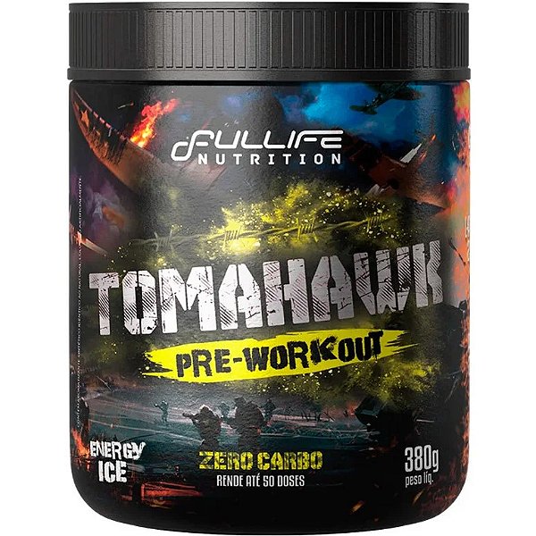 Tomahawk Pré-Treino - 380g - Fullife Nutrition (Cafeína / Taurina / Arginina / Beta Alanina)