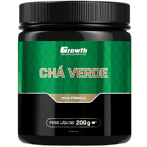 Chá Verde - 200g - Growth Supplements (Preparo Instantâneo / Sabor Natural)