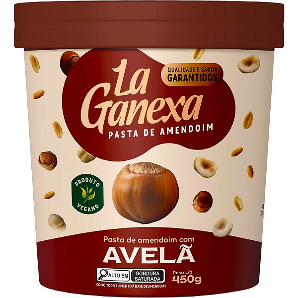 Pasta de Amendoim Proteica - 450g - La Ganexa