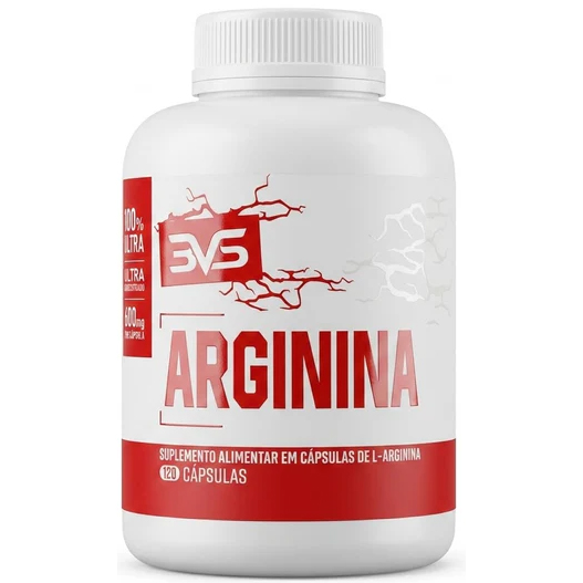 Arginina 120 Cápsulas 2328mg - 3VS Nutrition (Aminoácido Precursor do Óxido Nítrico (NO)