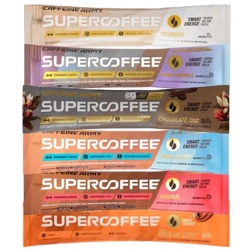 SuperCoffee To Go - Kit 6 Sachês 10g (60g Total) - Caffeine Army (Sabores Sortidos)