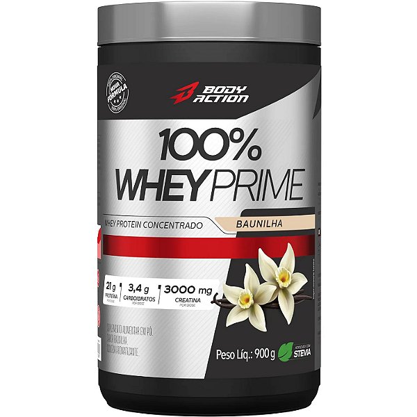 100% Whey Prime - 900g - BodyAction (Proteína em Pó Alto Teor de Proteínas)