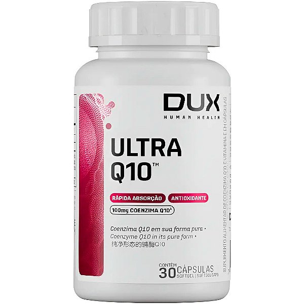 Coenzima Q10 Ultra100mg - 30 Cápsulas - Dux Human Health (Ajuda a Dar Força aos Músculos)