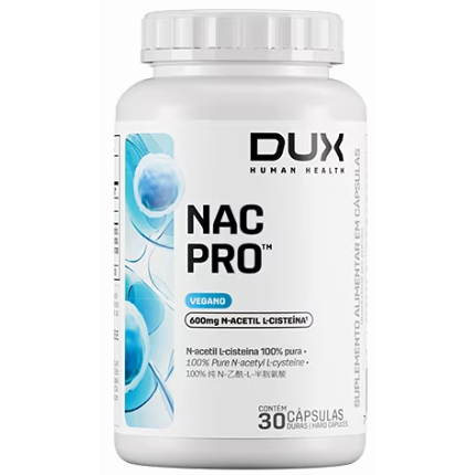 NAC Pro - 30 Cápsulas - DUX Human Health (N-acetilcisteína Antioxidante e Precursor da Glutationa)