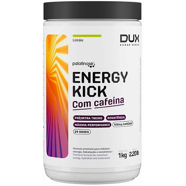 Energy Kick com Cafeína - 1Kg - Dux Human Health (Fornecer Energia Imediata e Gradual)
