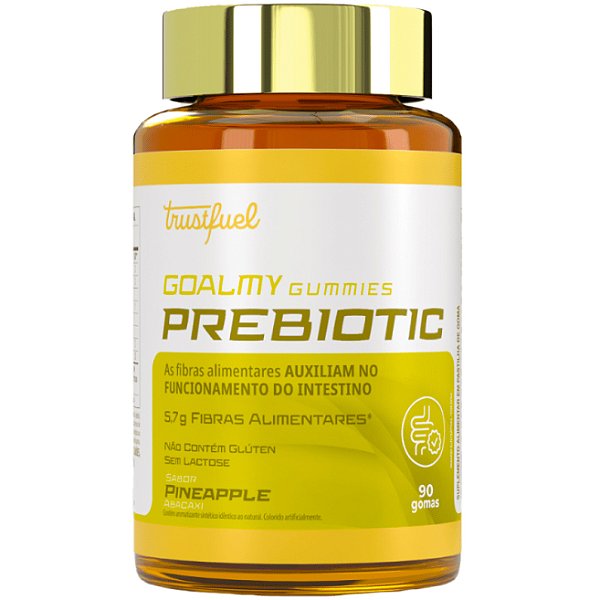 Goalmy Gummies Prebiotic - 90 Gomas Sabor Abacaxi - Trustfuel (Fibras Alimentares)