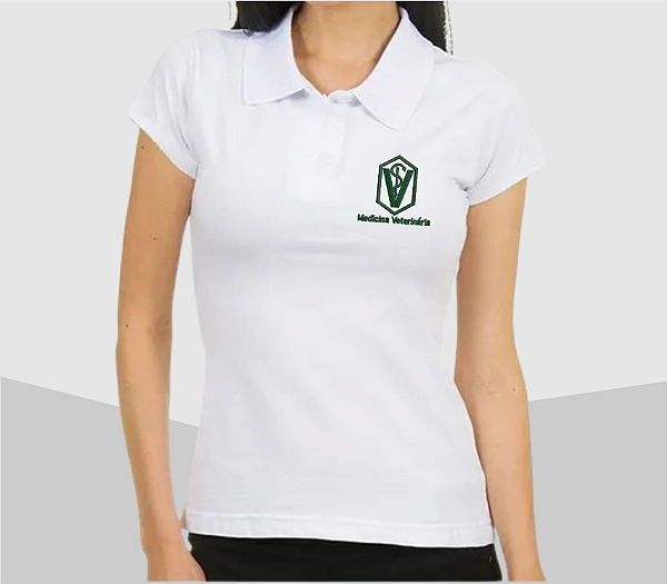 CAMISA POLO BABYLOOK FEMININA MEDICINA VETERINÁRIA 1