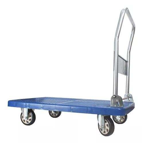 Carrinho De Carga Plataforma Aço Dobrável Capacidade 300kg