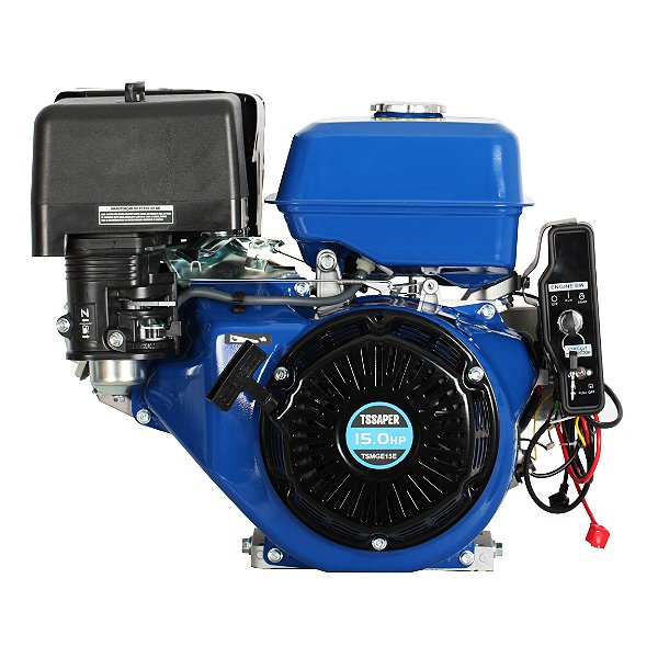 Motor Estacionário 4 tempos a Gasolina 15CV com Partida Elétrica Tssaper TSMGE15E