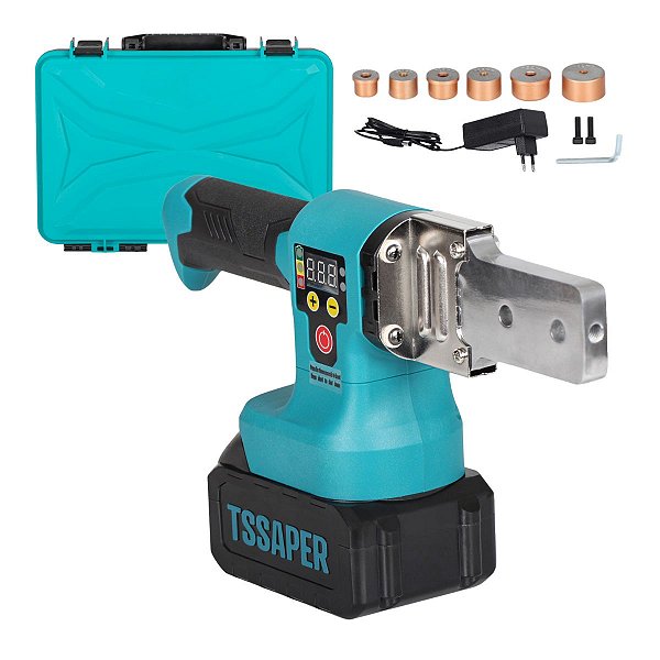 Termofusora de tubos a bateria 3000mah Tssaper 350°C TTER21V