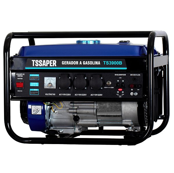 Gerador de Energia a Gasolina 110v/220v Partida Manual Tssaper modelo TS3900B