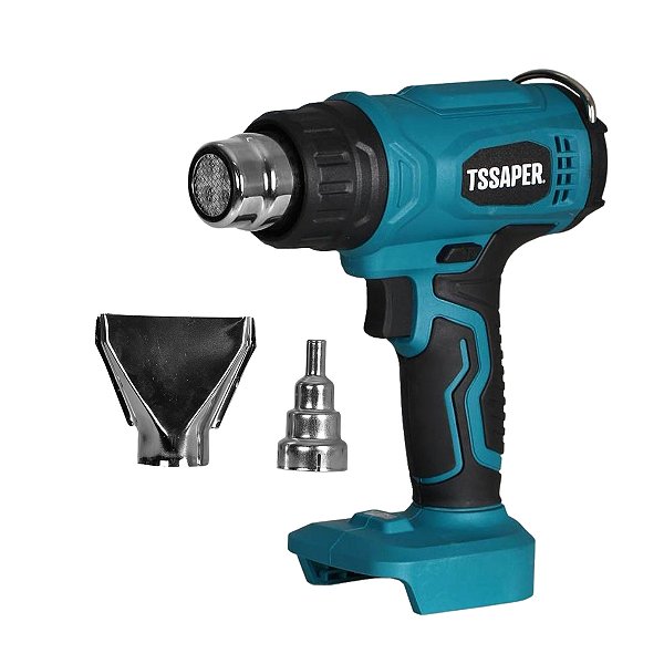 Soprador Térmico Sem Fio a Bateria 21V Portátil  400W 500°C SEM BATERIA Tssaper