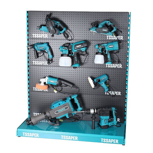 Expositor Display de Corredor para Produtos com 20 ganchos em Metal Tssaper