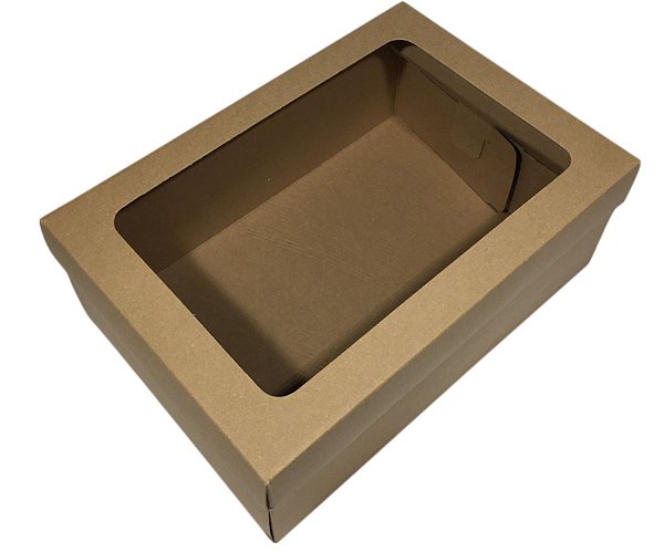 10 Caixas Visor Acetato Multiuso Presente 23x9x16 Papel