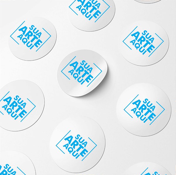 1000 ETIQUETAS ADESIVAS 8X8 PERSONALIZADA VINIL PROVA D ÁGUA