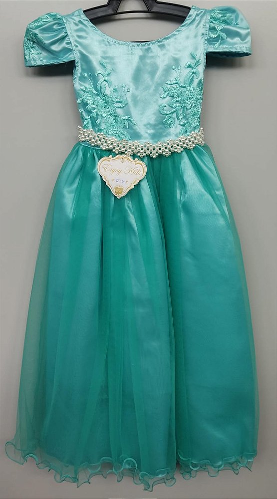 Vestido Princesa Temático Moana Baby Renda Luxo - Fabuloso Ateliê