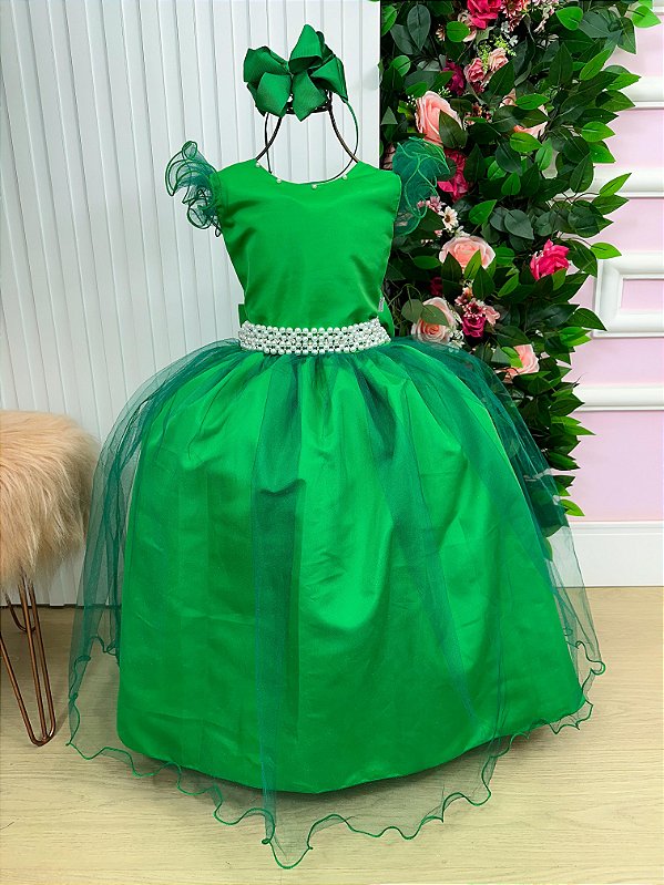 Vestido Marie Longo Amanda Verde Bandeira