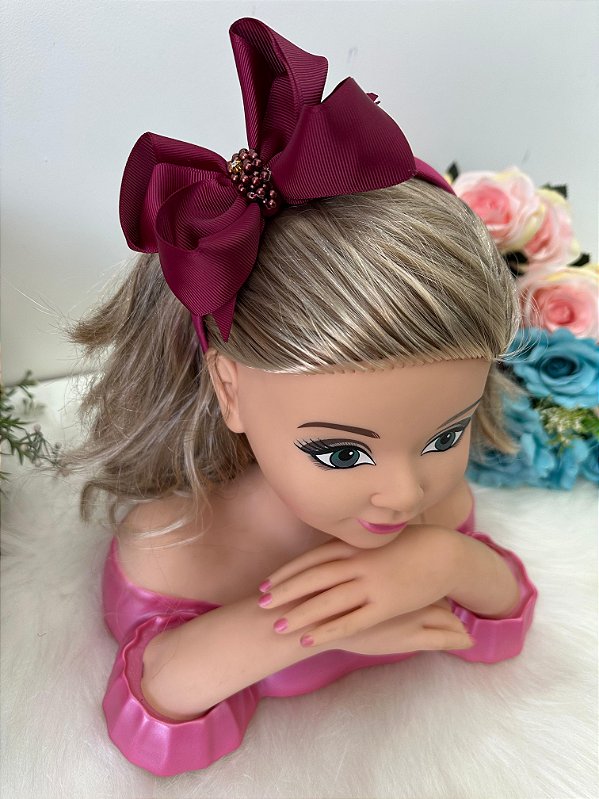 Tiara Infantil Bianca Marsala