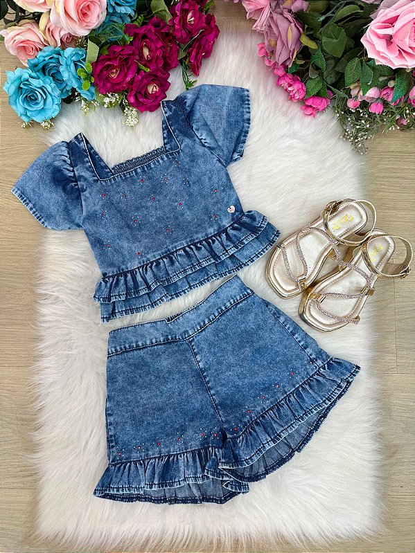 Conjunto Blogueirinha Lory Jeans