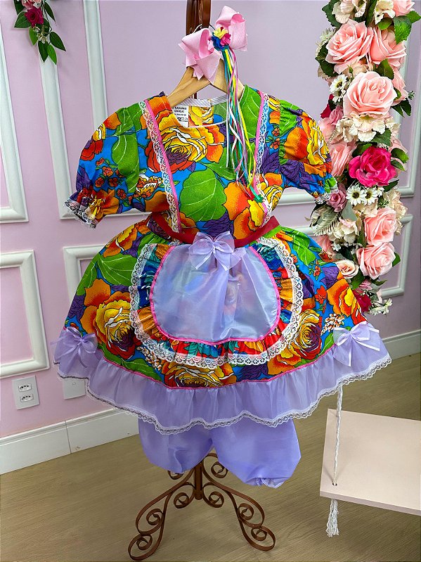 Vestido Junino Tropical