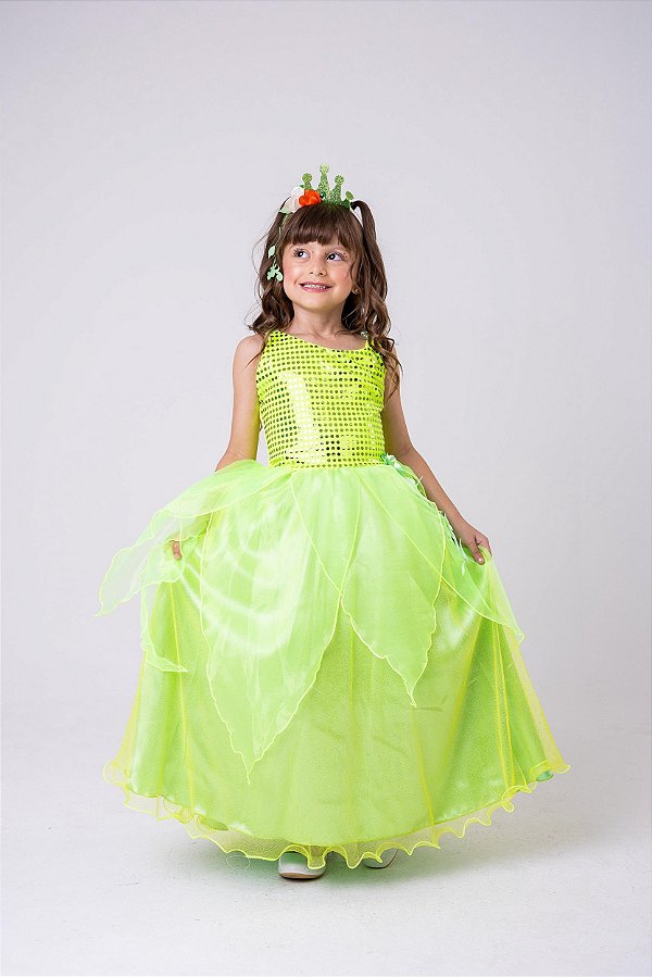 Fantasia Princesa Tiana A Princesa e o Sapo