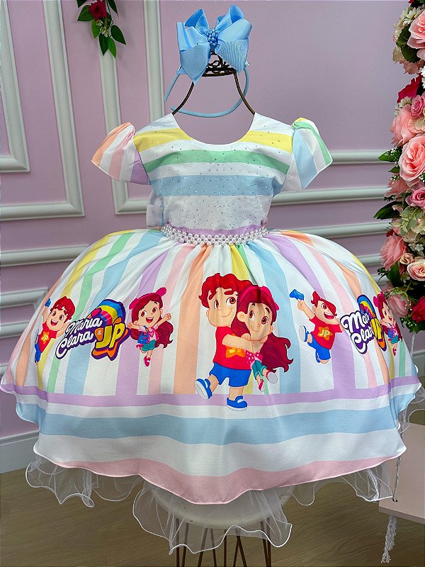 Vestido Maria Clara e JP Temáticos de Gigi