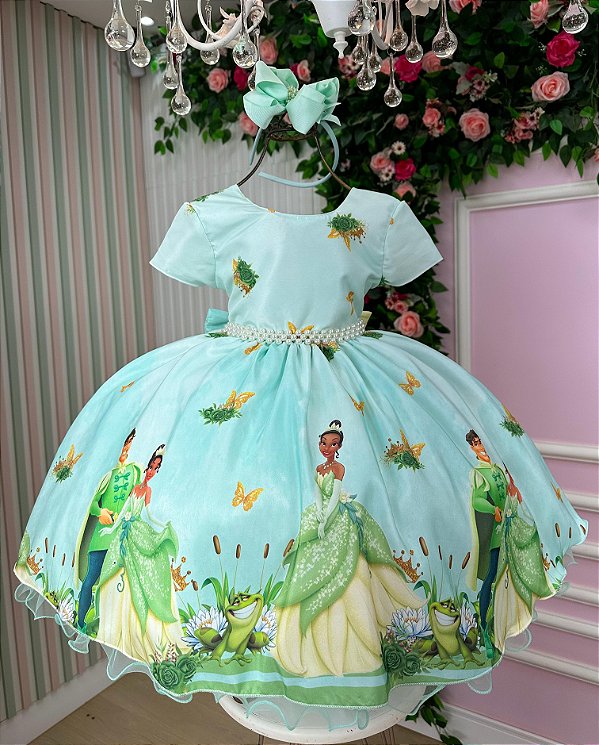 Vestido  A Princesa e o Sapo - Tiana Tematicos