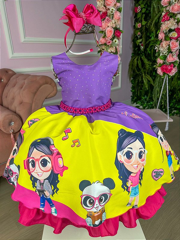 Vestido Luluca Roxo Temáticos da Miss