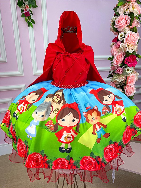 Vestido Infantil Chapeuzinho Tematicos