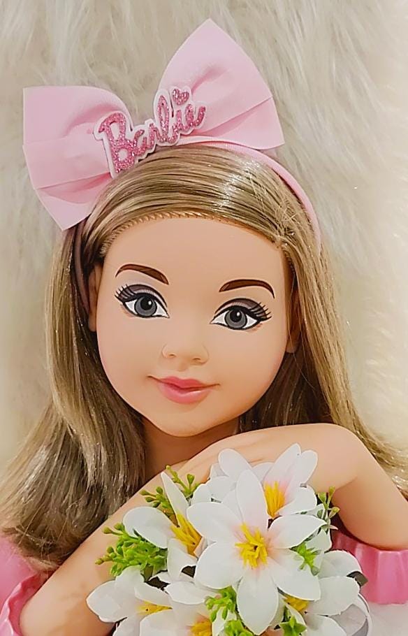 Tiara Barbie Rosa Bebê