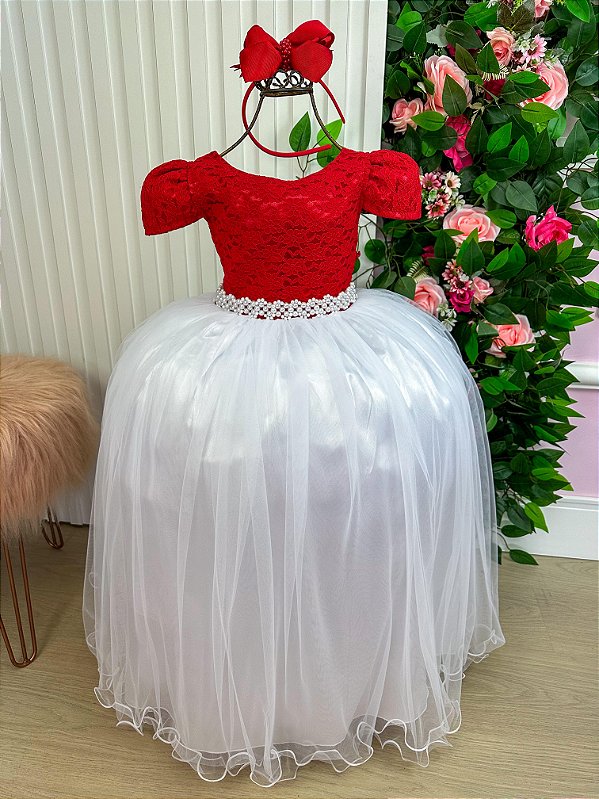 Vestido Dama de Honra Vemelho Longo