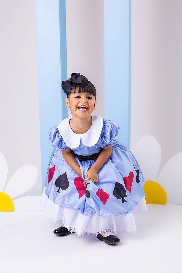 Vestido Alice No Pais Das Maravilhas Marie Tematico