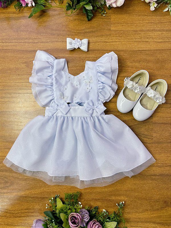 Romper Jardim Encantado Branco