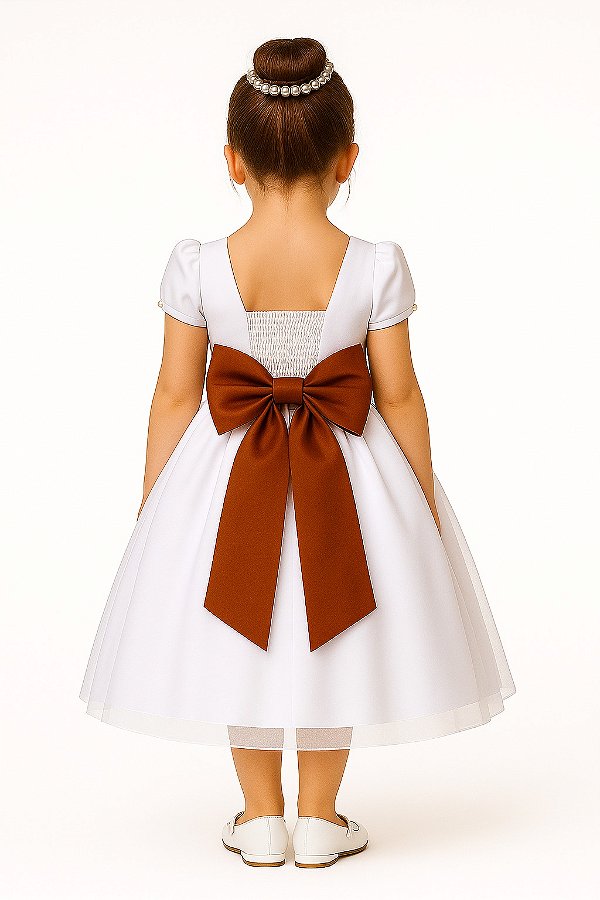 Laço Opcional Faixa Do Vestido Terracota