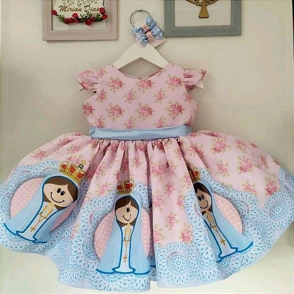 Vestido Luxo Nossa Senhora de Fátima Festa