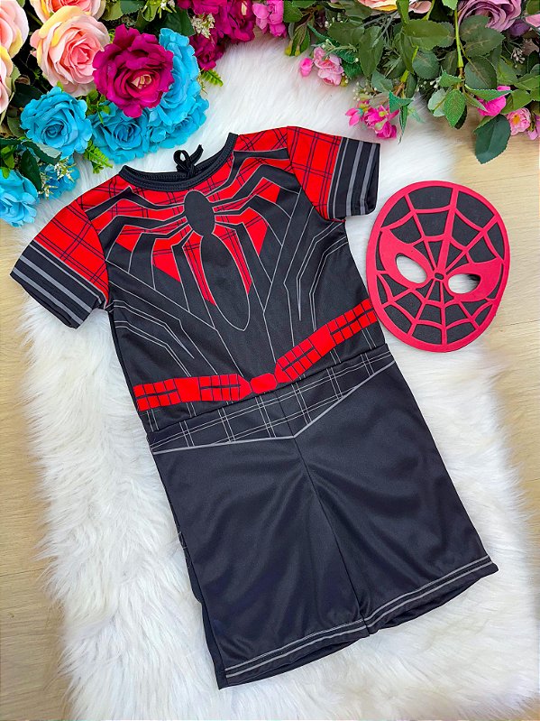 Fantasia Infantil Homem Aranha Menino Dia das Crianças
