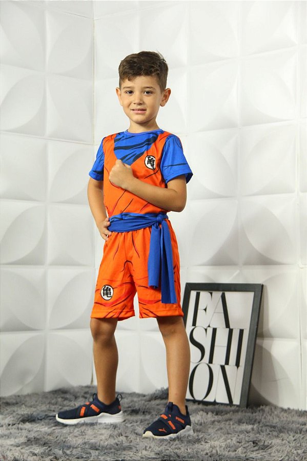Fantasia Infantil Goku Menino Dia das Crianças