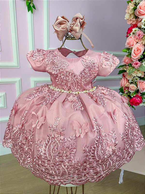 Vestido Jardim Encantado Realeza Rose
