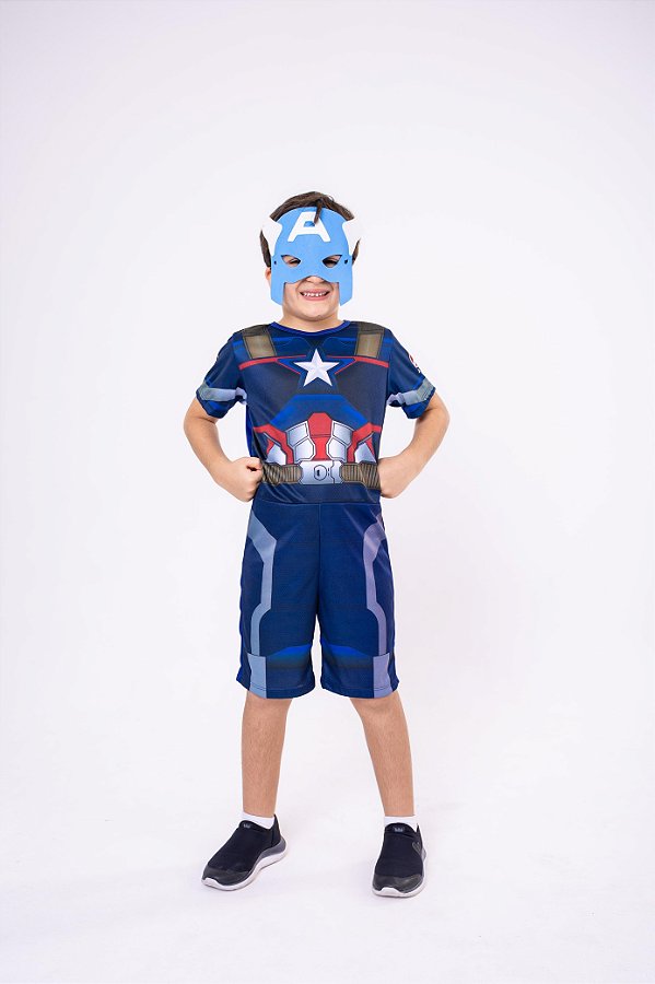 Fantasia Capitão América Infantil Dia das Crianças