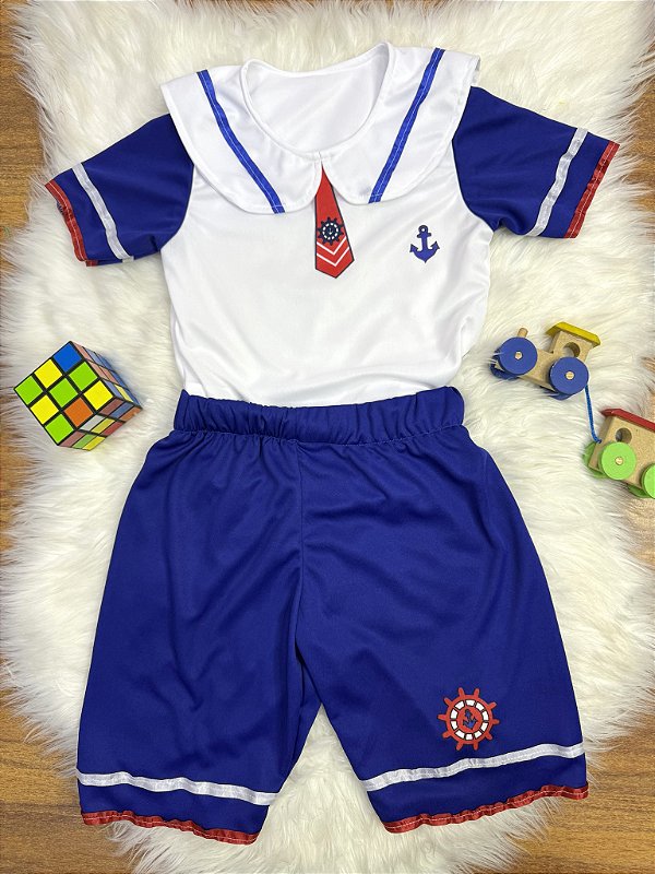 Conjunto Fantasia Infantil do Marinheiro Pop Festas