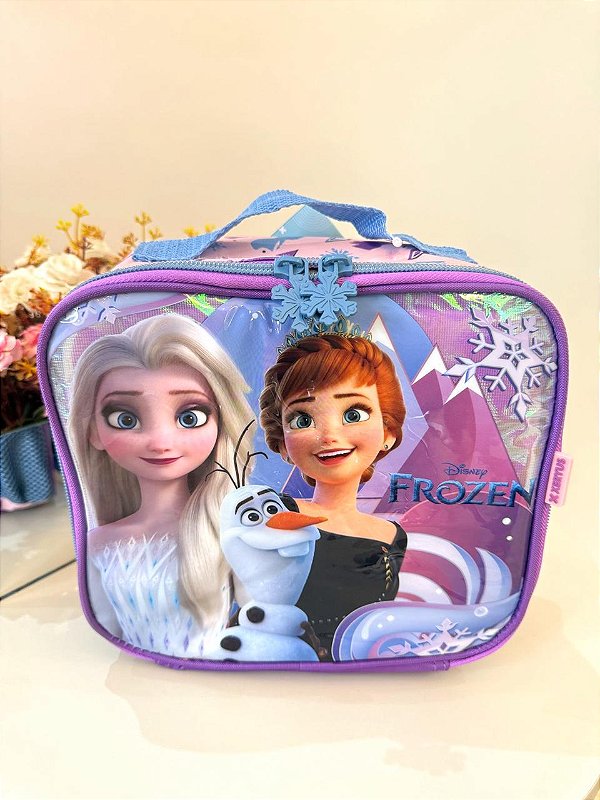 Lancheira Escolar da Disney Frozen Holográfico